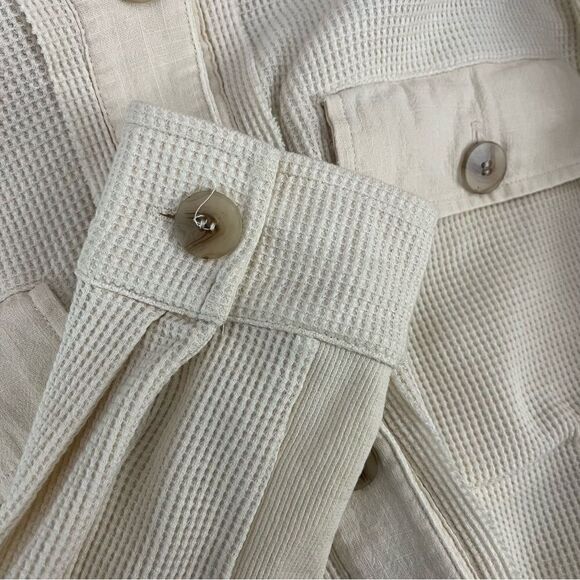 Mystree Waffle Knit Cropped Jacket Small EUC - Picture 5 of 6